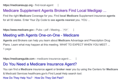 Medicare Association Directory of Local Medicare Agents